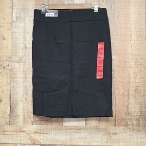 Mario Serrani Black Pencil Skirt